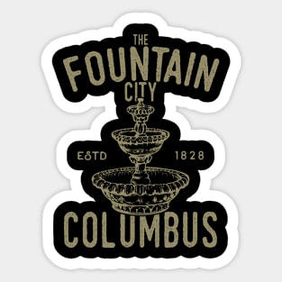 Columbus Georgia : The Fountain City Sticker